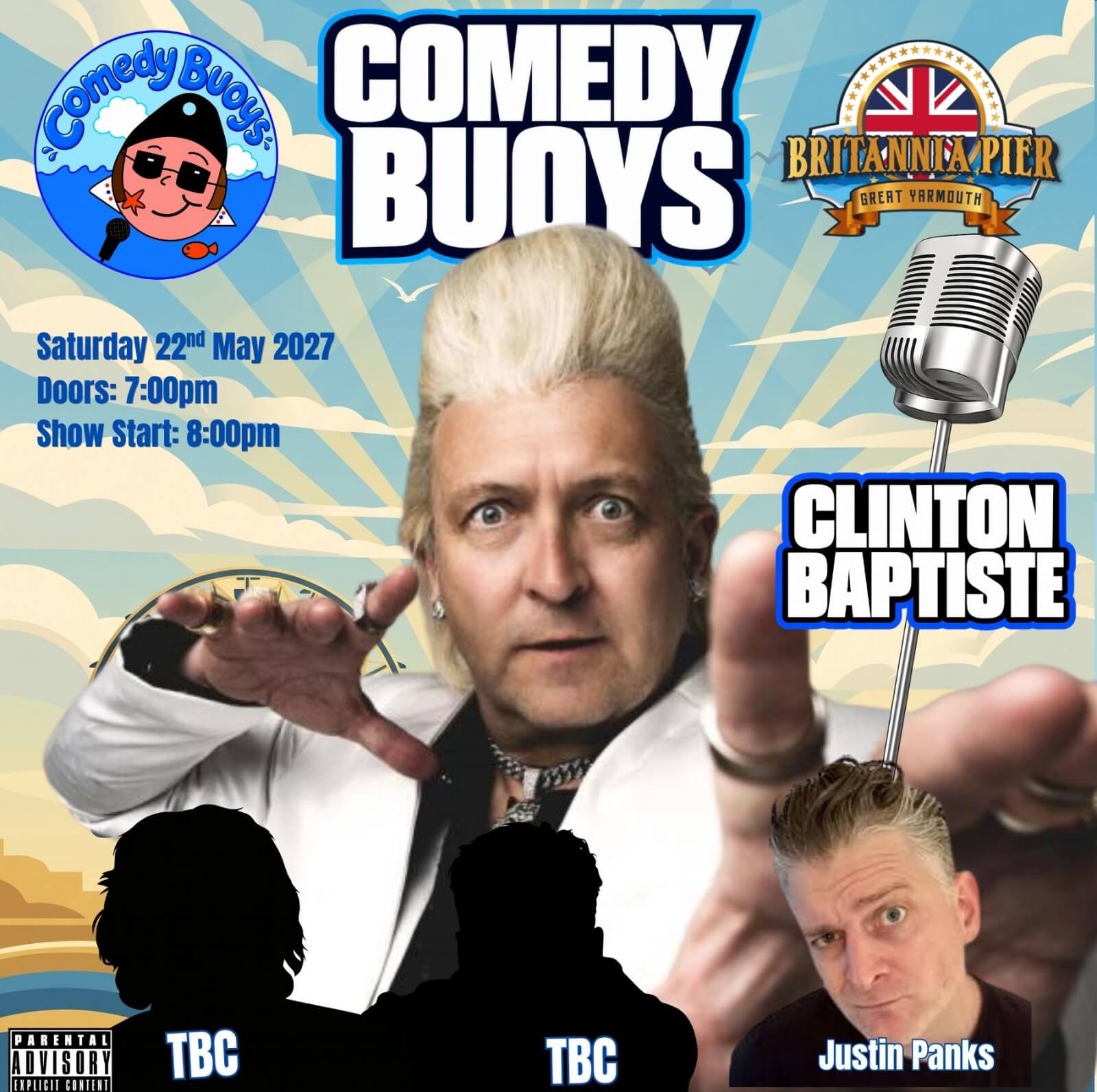 COMEDY BUOYS SPECIAL- HEADLINER CLINTON BAPTISTE